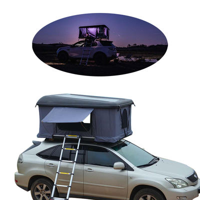 어두운 회색 삼각형 클램 셸 지붕 톱 텐트 4x4 지붕 텐트 하드 셸