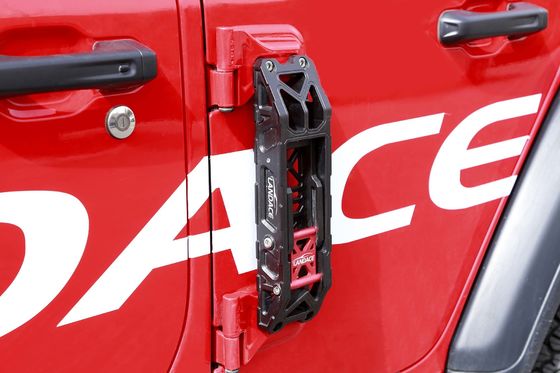접이식 CNC 알루미늄 문 힌지 옆 단계 페달 Jeep Wrangler JK JL