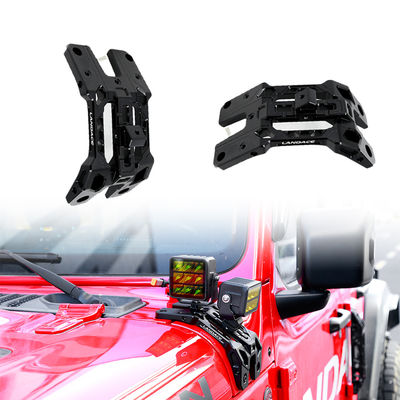 CNC 가공 알루미늄 합금 A 기둥 Led Spot Light Brackets for Jeep Wrangler