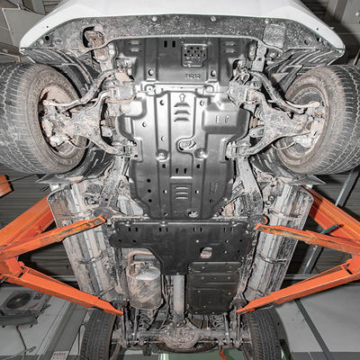 2011- 회색 오프로드 자동차 부품 하체 보호 알루미늄 합금 나바라 엔진 커버 닛산용 풀 스키드 플레이트