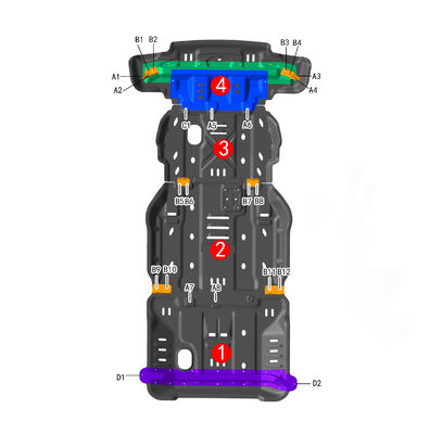 마그나리움 자동차 부품 램 1500 엔진 커버 스키드 플레이트 보호 플레이트 차시 보호