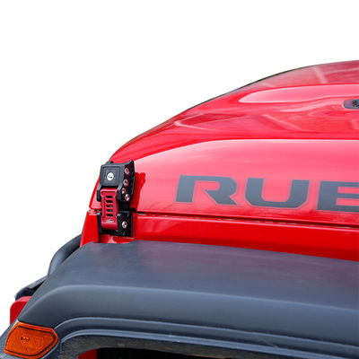 지프 랭글러 로킹 후드 잠금 키트 중량 알루미늄 합금 빨간색과 검은색