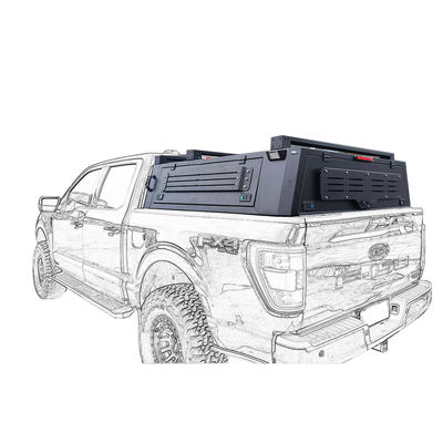 맞춤형 로고 알루미늄 수직 토네오 커버 포드 F150 랩터 2018 검은색