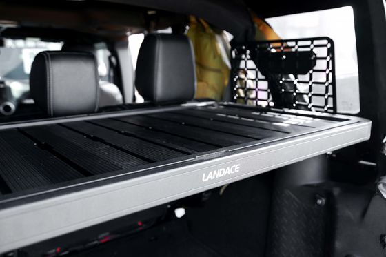 Wrangler JK 실내 화물 저장 래크 테이블 및 파우더 코팅 표면 마무리