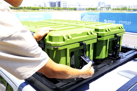 110L 용량 하드 셸 자동차 옥상 가구 저장 케이스 상자 중용 도구 상자