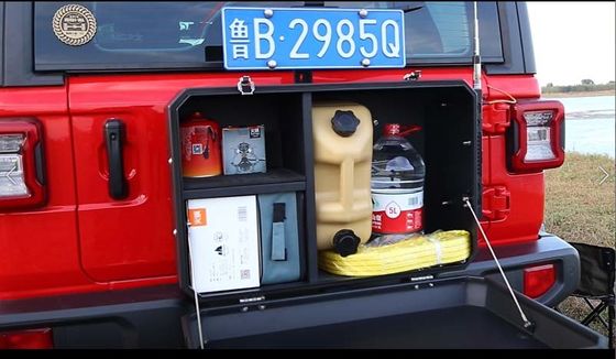 오프로드 액세서리 AL6063-T6 꼬리 게이트 뒷문 외부 저장 도구 칩