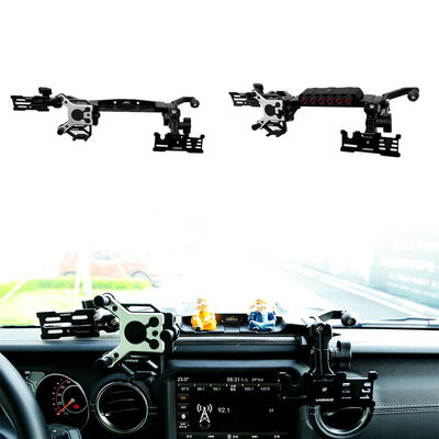 검은색 다기능 4x4 Wrangler JL 센터 콘솔 지프용 휴대 전화 받침대
