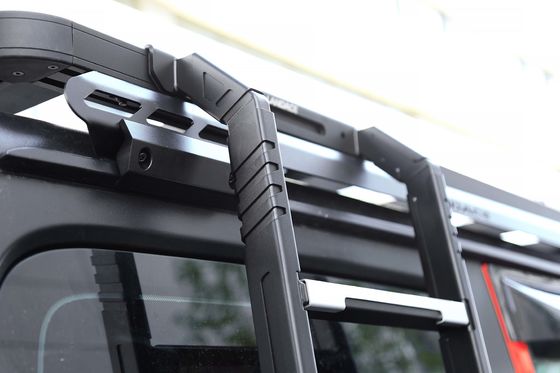 SUS304 4x4 오프로드 액세서리 Wrangler JL 검은색 자동차 지붕 랙 장착 된 금속 측면 사다리