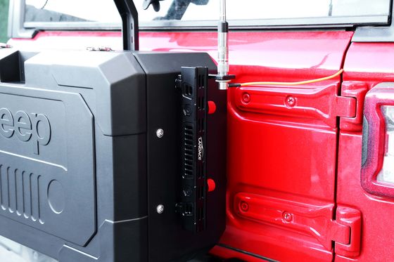 JEEP 캠핑 오프 로드 뒷문 저장 도구 상자 알루미늄 합금 후방 바 상자 장착