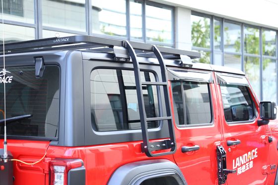 JEEP 자동차 장착 까다로운 환경에 대한 검은 알루미늄 지붕 랙 사다리