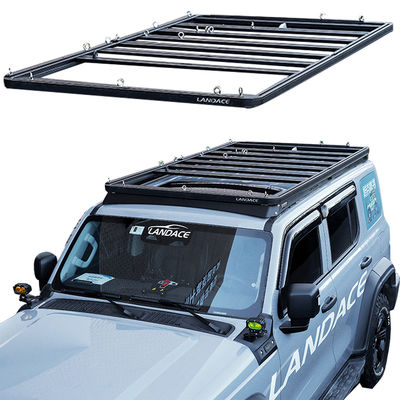 검은색 4X4 알루미늄 합금 저 프로필 수하물 탱크 300 GWM용 액세서리 지붕 레일 랙