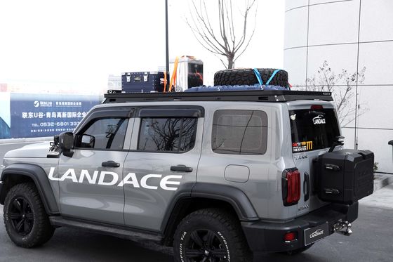검은색 4X4 알루미늄 합금 저 프로필 수하물 탱크 300 GWM용 액세서리 지붕 레일 랙
