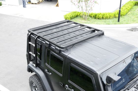 4x4 알루미늄 합금 지붕 래크 주유차 JK Wrangler 자동차 외관 액세서리 검은색