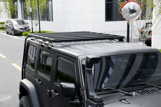 검은 알루미늄 합금 지붕 래크 크로스바 플랫폼 2023 4x4 Wrangler JK 저장 공간을 확장