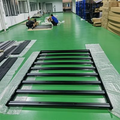 커스텀 밴 부품 캠퍼 밴 지붕 랙 플랫폼 야외 캠핑 활동에 검은색