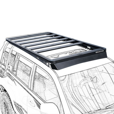 LC150용 맞춤형 알루미늄 4x4 자동차 지붕 래크 야외 모험을 위해 완벽합니다