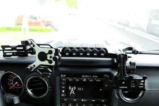 자동차 액세서리 알루미늄 합금 헤드라이트 안개 빛 폭 빛 무선 냉장고 6 갱 스위치 패널