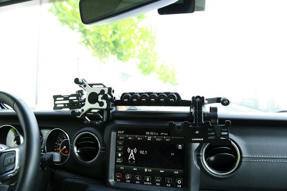 자동차 액세서리 알루미늄 합금 헤드라이트 안개 빛 폭 빛 무선 냉장고 6 갱 스위치 패널