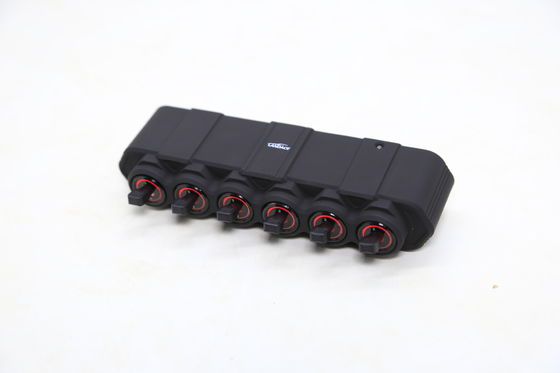 2023 알루미늄 합금 무선 LED 조명 컨트롤러 리레 자동차와 함께 6 갈래 스위치 패널 OEM 사용 허용