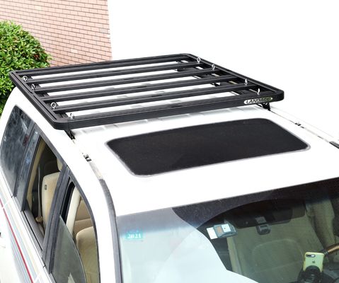 1500*1380*44mm 검은색 차량 부품 알루미늄 지붕 래크 플랫폼 자동차 지붕 래크 도요타 LC200 짧은