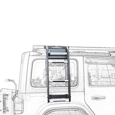 검은 알루미늄 합금 지붕 래크 탱크 300를 위한 측면 사다리 4x4 차량에 적합