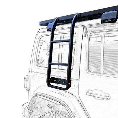 JEEP 유니버설 4 러너 사이드 오토 알루미늄 베이스 지붕 랙 사다리