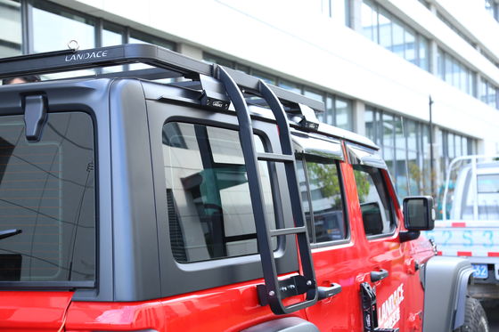 쉽게 설치할 수 있는 이중 측면 사다리 JEEP Wrangler 2018-2023 JL JK용 자동차 지붕 사다리