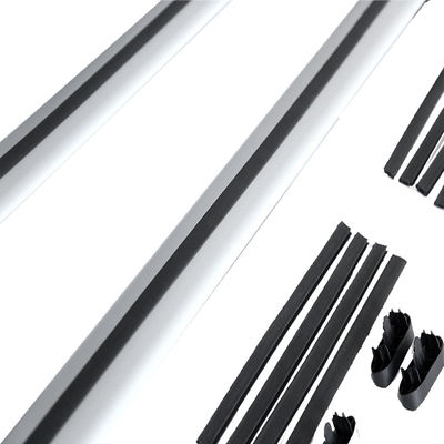 조정 가능한 지붕 래크 가로 바 94cm-117cm 전력 코팅