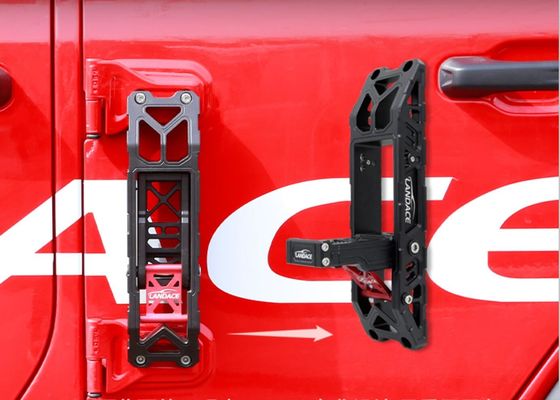 2018-2022 랭글러 실버 블랙 폴딩 카 사이드 도어 피드 페달 페그 서포트 사이드 스텝