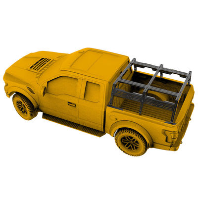 쉽게 설치 탄소 강철 다목적 트럭 침대 랙 수하물 바구니와 함께 견고한