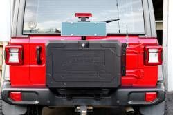 Wrangler JL 오프로드 알루미늄 지프 뒷문 외부 저장 상자 크기 700x450x317mm