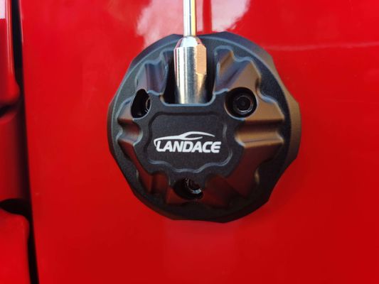 74*74*30mm 검은 알루미늄 합금 안테나 베이스 커버 주류 Jeep Wrangler JL JK