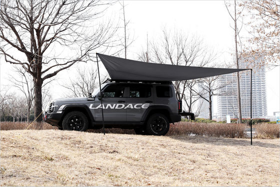 알루미늄 합금 블랙 사이드 캐노피 쉬운 오픈 자동차 지붕 랙 지붕 톱 텐트 천장