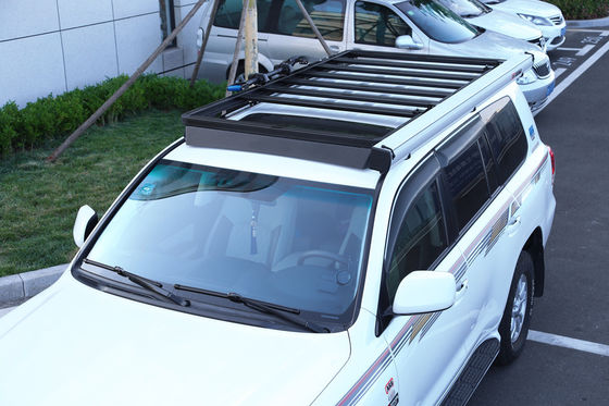 도요타 LC150 LC200 LC300의 검은색 가루 코팅 자동차 지붕 랙 캠핑에 적합합니다