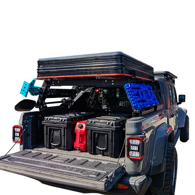 자동차 텐트 다기능 욕조 랙 4x4 지붕 윗부분을 위한 조정 가능 및 검은색 파우더 코팅