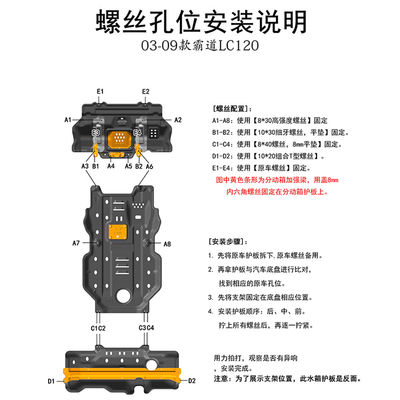 4-RUNNER TRUCK 하부 보호 알루미늄 신속 연결 스키드 플레이트 보증