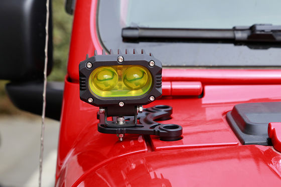 알루미늄 합금 검은색 LED 운전 조명 Wrangler JL JK에 대한 기둥 장착 브래킷