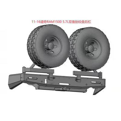 2002-2005년 도지 램 4x4 후방 벙퍼와 윈치 타이어 캐리어
