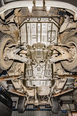 토요타 LC 100에 대한 높은 4 런너 스키드 플레이트 원본 자동차 구멍에 간단한 설치