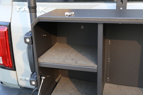700*450*317mm 블랙 알루미늄 뒷문 저장 상자 탱크 300 중용 디자인 4*4