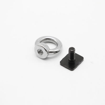 독특한 디자인과 스테인리스 스틸 눈 볼트 눈 견과류와 함께 검은 파우더로 코팅 된 CNC 지붕 랙