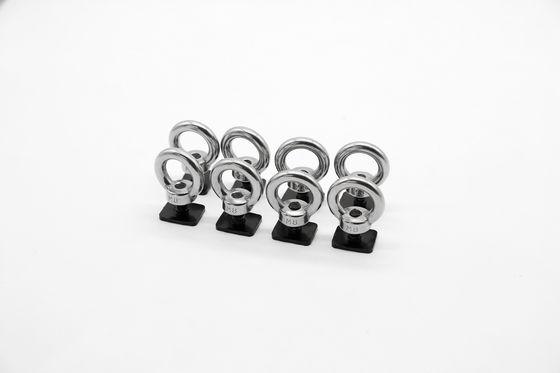 독특한 디자인과 스테인리스 스틸 눈 볼트 눈 견과류와 함께 검은 파우더로 코팅 된 CNC 지붕 랙