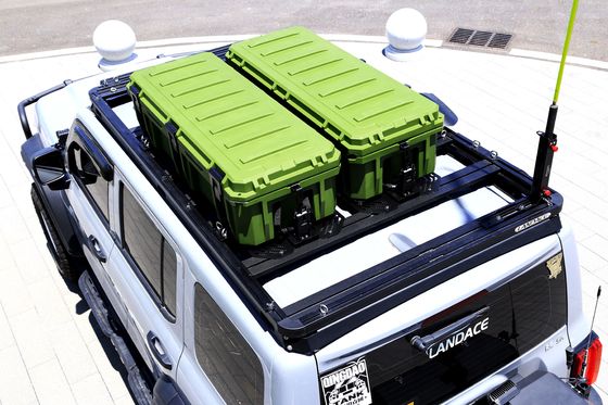 직사각형 4WD 4x4 외관 액세서리 자동차 지붕 랙용 LLDPE 플라스틱 캠핑 저장 상자