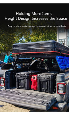 1336x1529x505mm 토요타 픽업 베드 랙을 위한 실버 블랙 파우더 코팅 오프로드 마운트