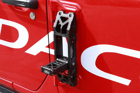 접이식 자동차 발 페달 Jeep Wrangler JL JK 하드 애노딩 4x4 차량 액세서리