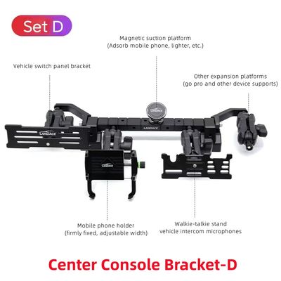 알루미늄 합금 Jeep Wrangler JL JK 0.45kg 하드 애노딩 마무리용 휴대 전화 홀더