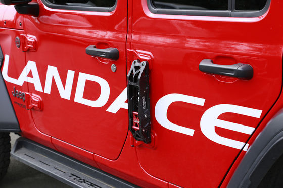 블랙 레드 330*86*55mm 도어 힌지드 피트 페그 사이드 레더 스텝 페달