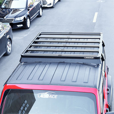 2000*1425*55mm 검은색 지붕 랙 Jeep Wrangler JL JK 평면 지붕 트레이 수하물 받개