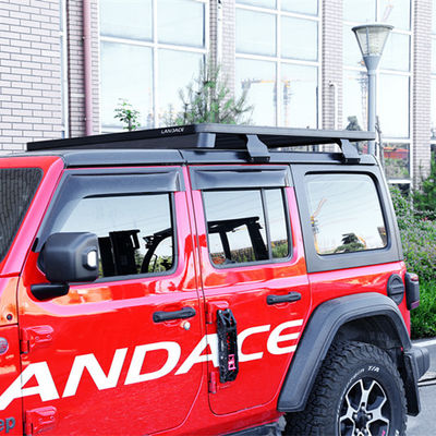 2000*1425*55mm 검은색 지붕 랙 Jeep Wrangler JL JK 평면 지붕 트레이 수하물 받개