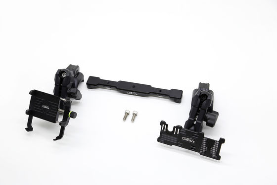 멀티 마운트 대시 폰 홀더 + GoPro 마운트 알루미늄 슬라이드 레일, 유연 한 각 2018-2022 Jeep Wrangler